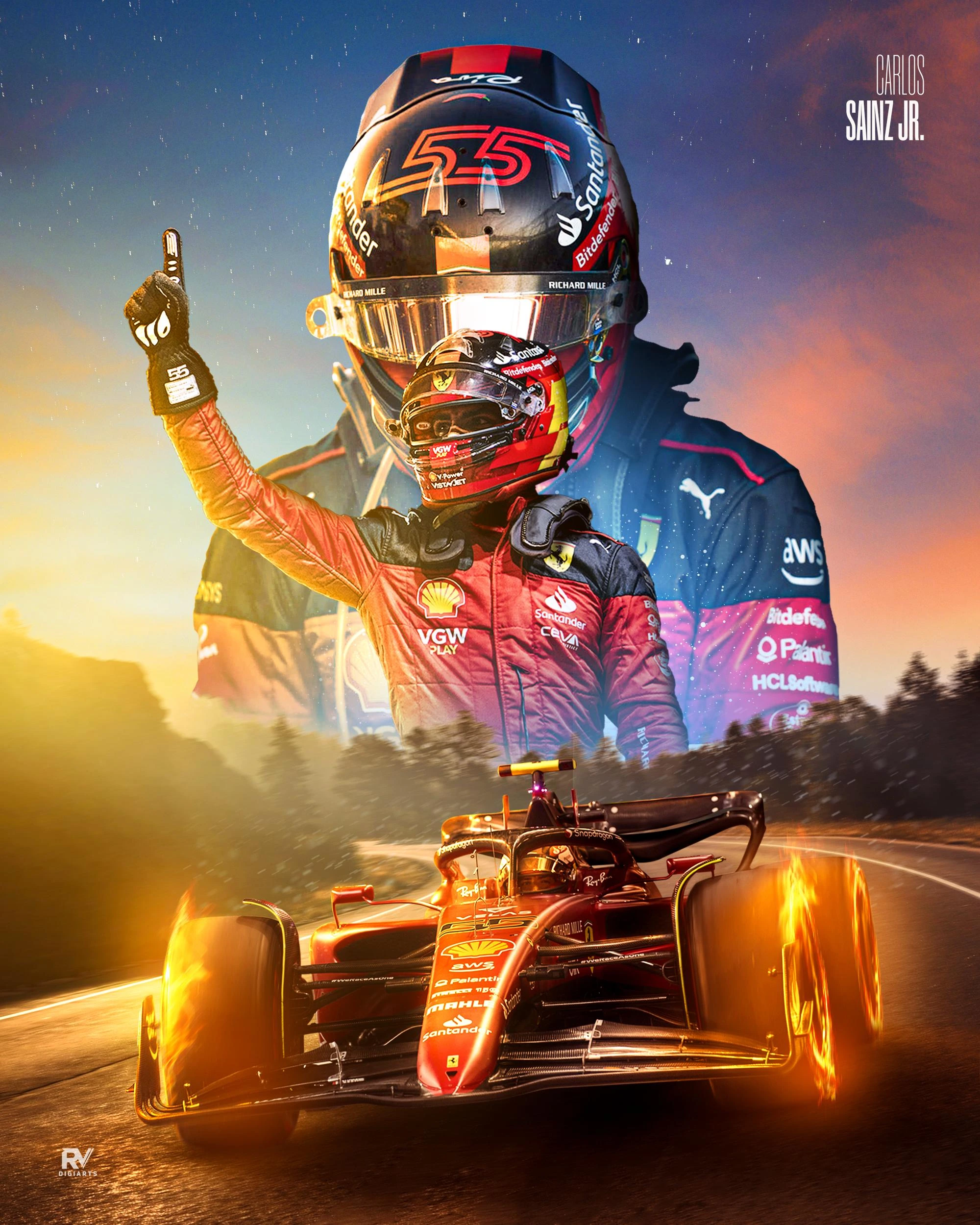 Carlos Sainz Poster