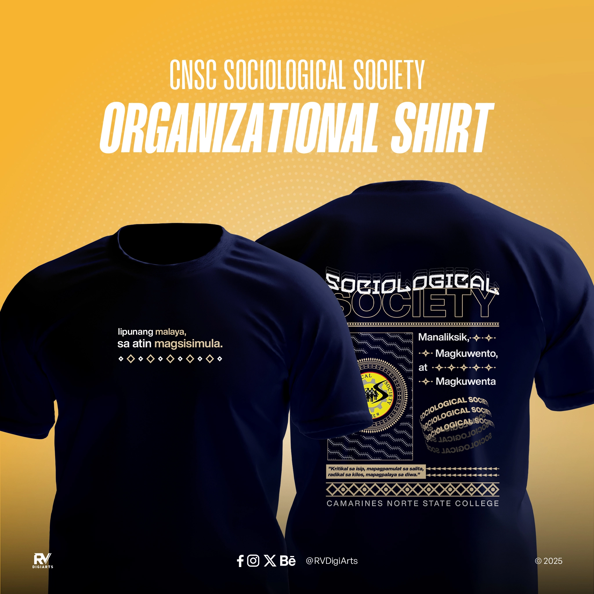 CNSC Sociological Society Official Org Shirt