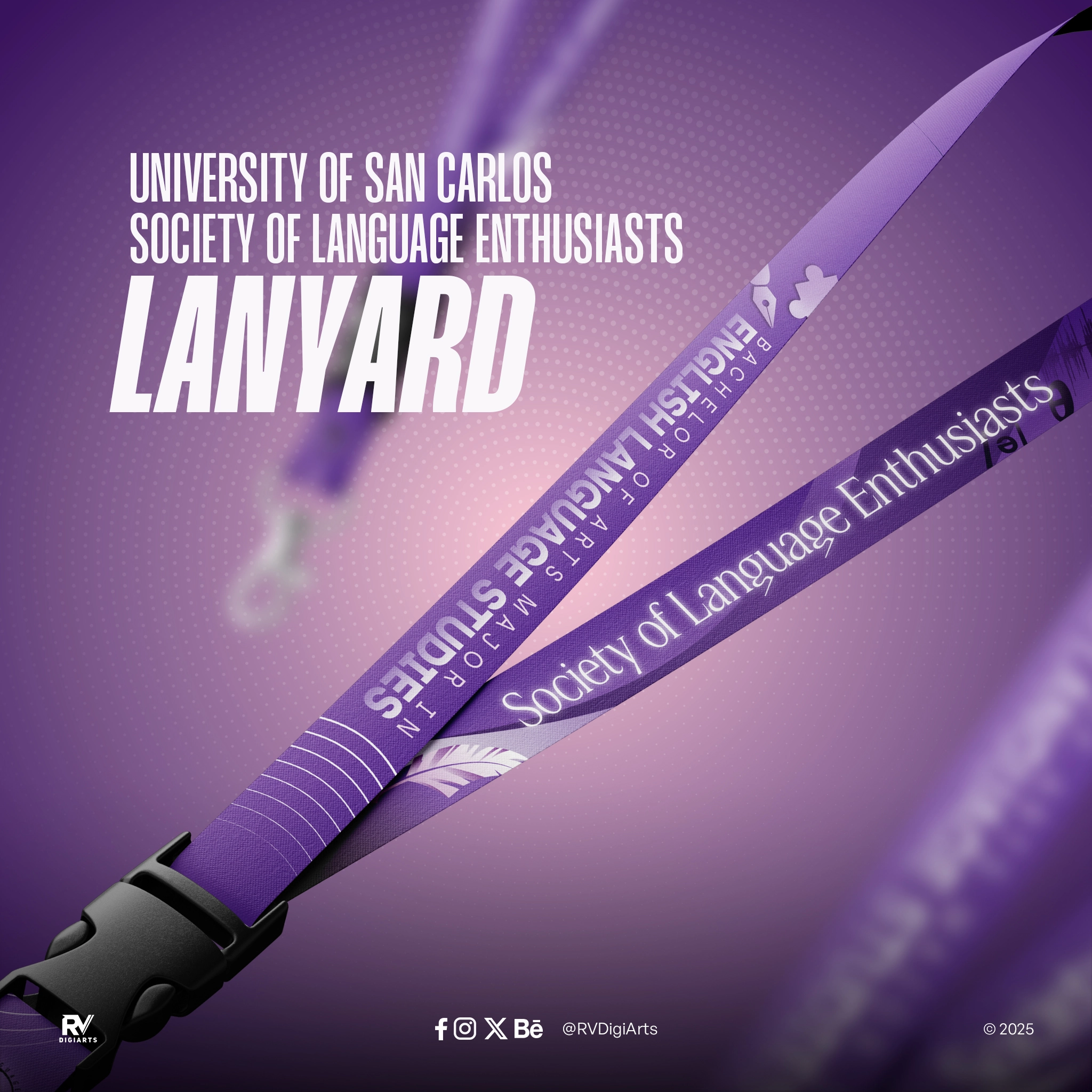 University of San Carlos Society of Language Enthusiasts Official Lanyard